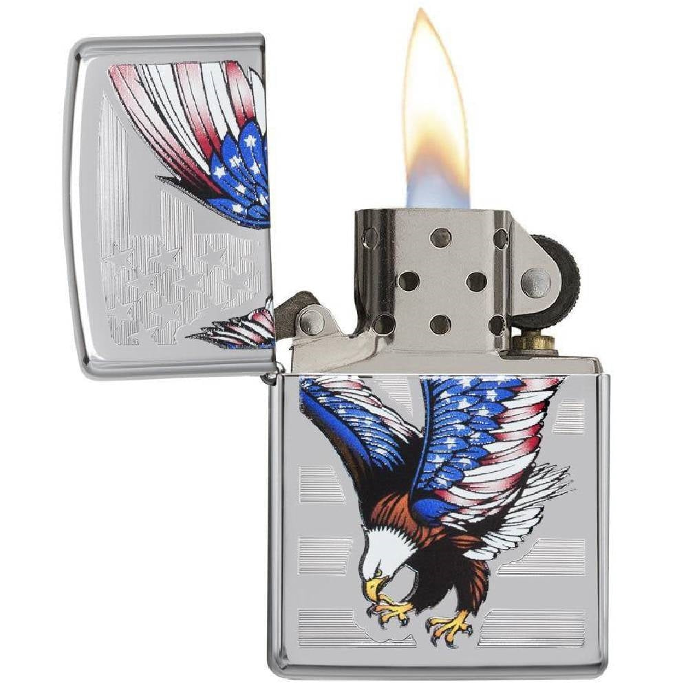 Zippo  E-Star Award Flag Lighter - 28449
