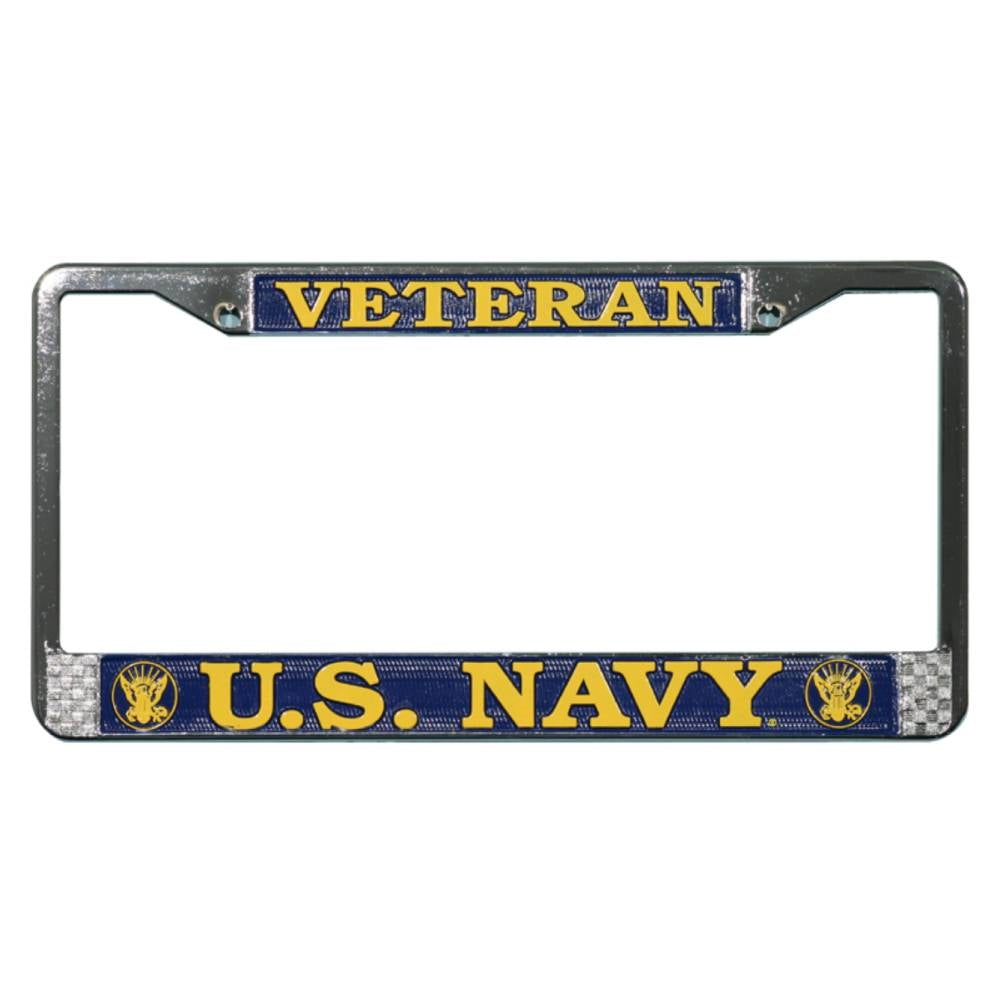 US Navy Veteran License Plate Frame LFNV