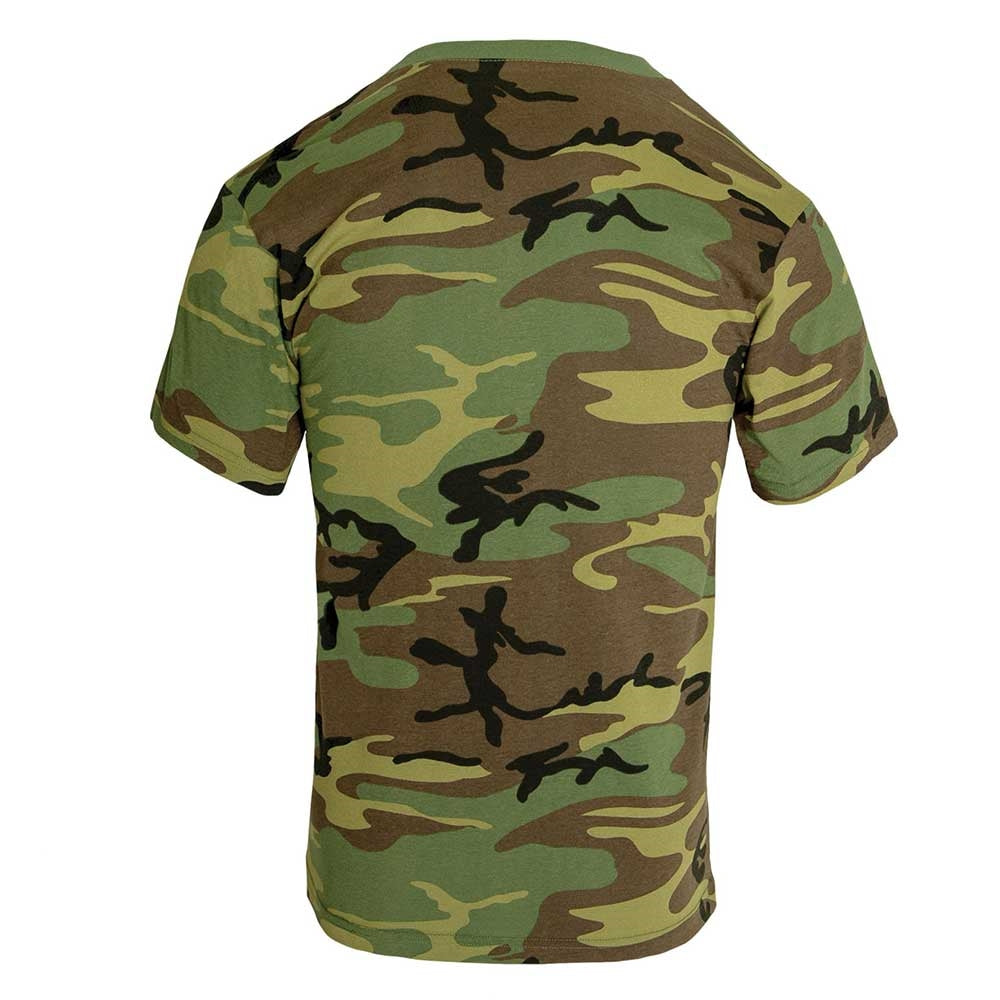 Rothco Woodland Camo With Pocket T-Shirt - 6667