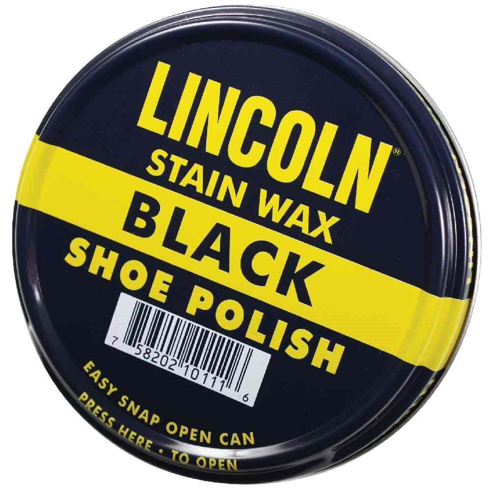 Lincoln Black Stain Wax Shoe Polish 10110