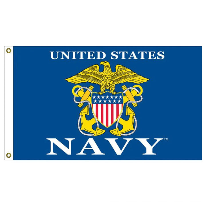 US Navy Logo Flag  F1677