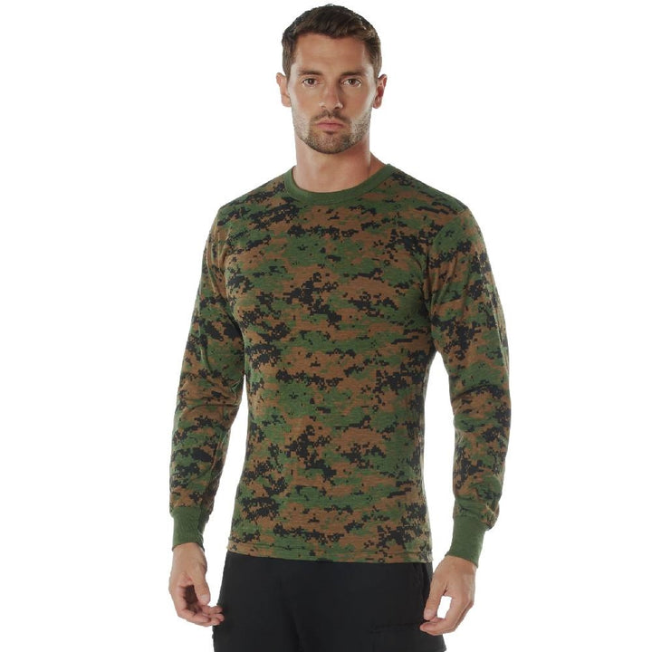 Rothco Digital Woodland Camo Long Sleeve T-Shirt 5494
