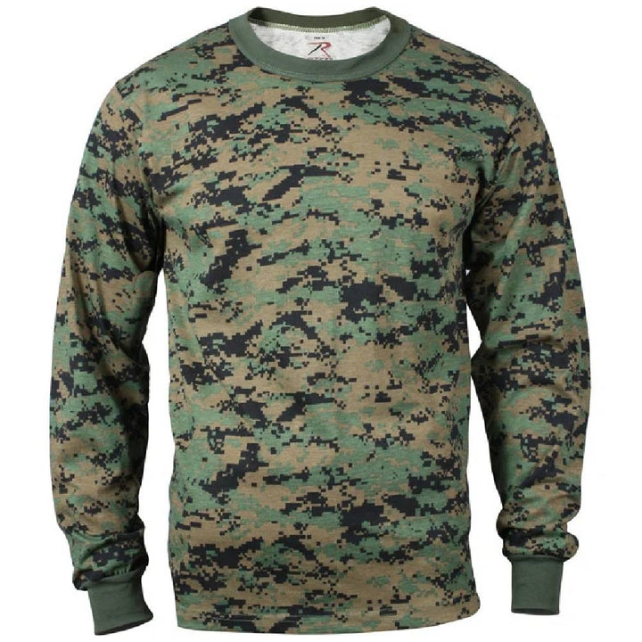 Rothco Digital Woodland Camo Long Sleeve T-Shirt 5494
