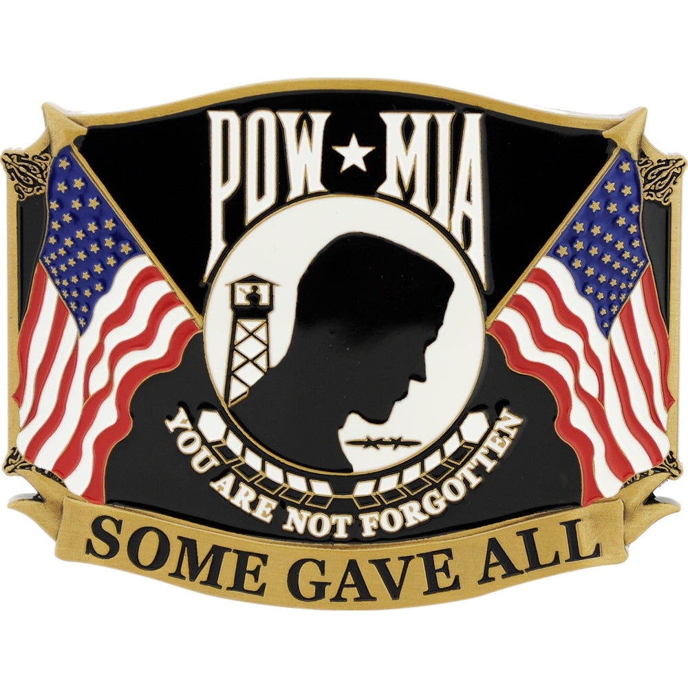 EEI POW-MIA Enameled Belt Buckle - B0131