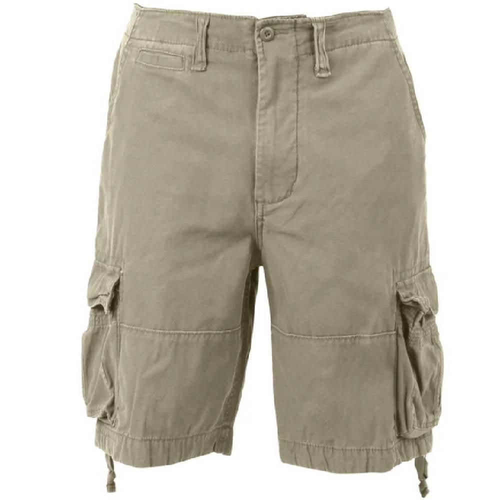Rothco Khaki Vintage Infantry Utility Shorts 2547