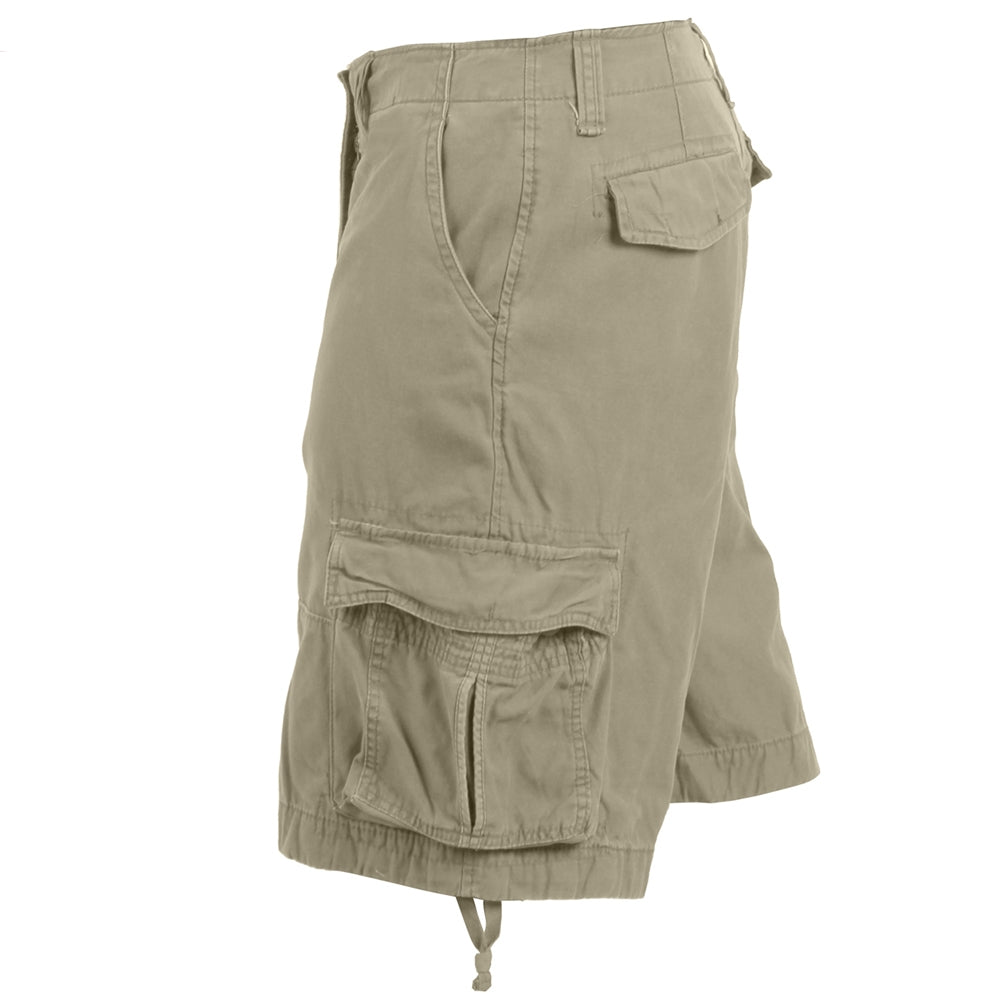 Rothco Khaki Vintage Infantry Utility Shorts 2547