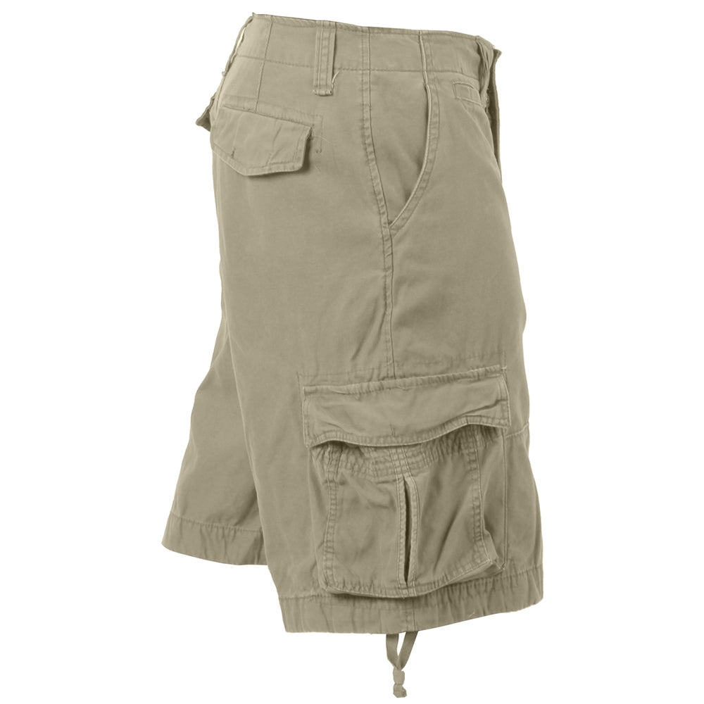Rothco Khaki Vintage Infantry Utility Shorts 2547