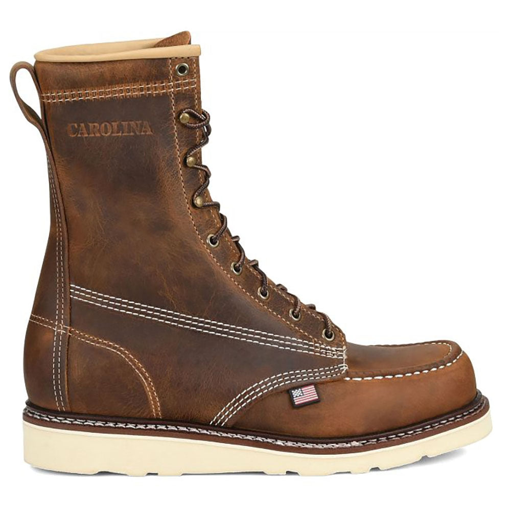 Carolina Amp Usa Union Built Steel Safety Toe Wedge Work Boot CA8512