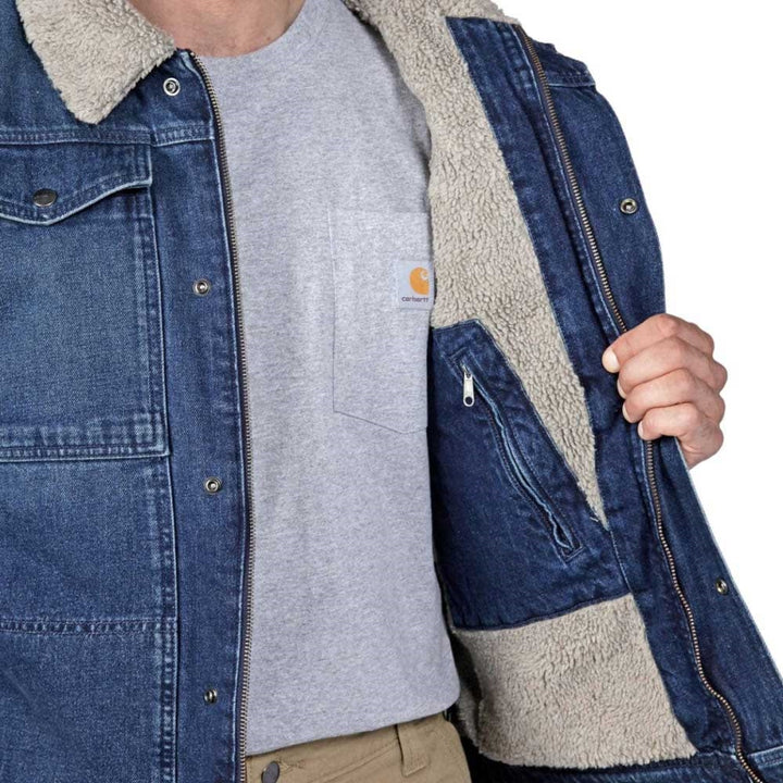 Carhartt Relaxed Fit Denim Sherpa-lined Jacket 106323