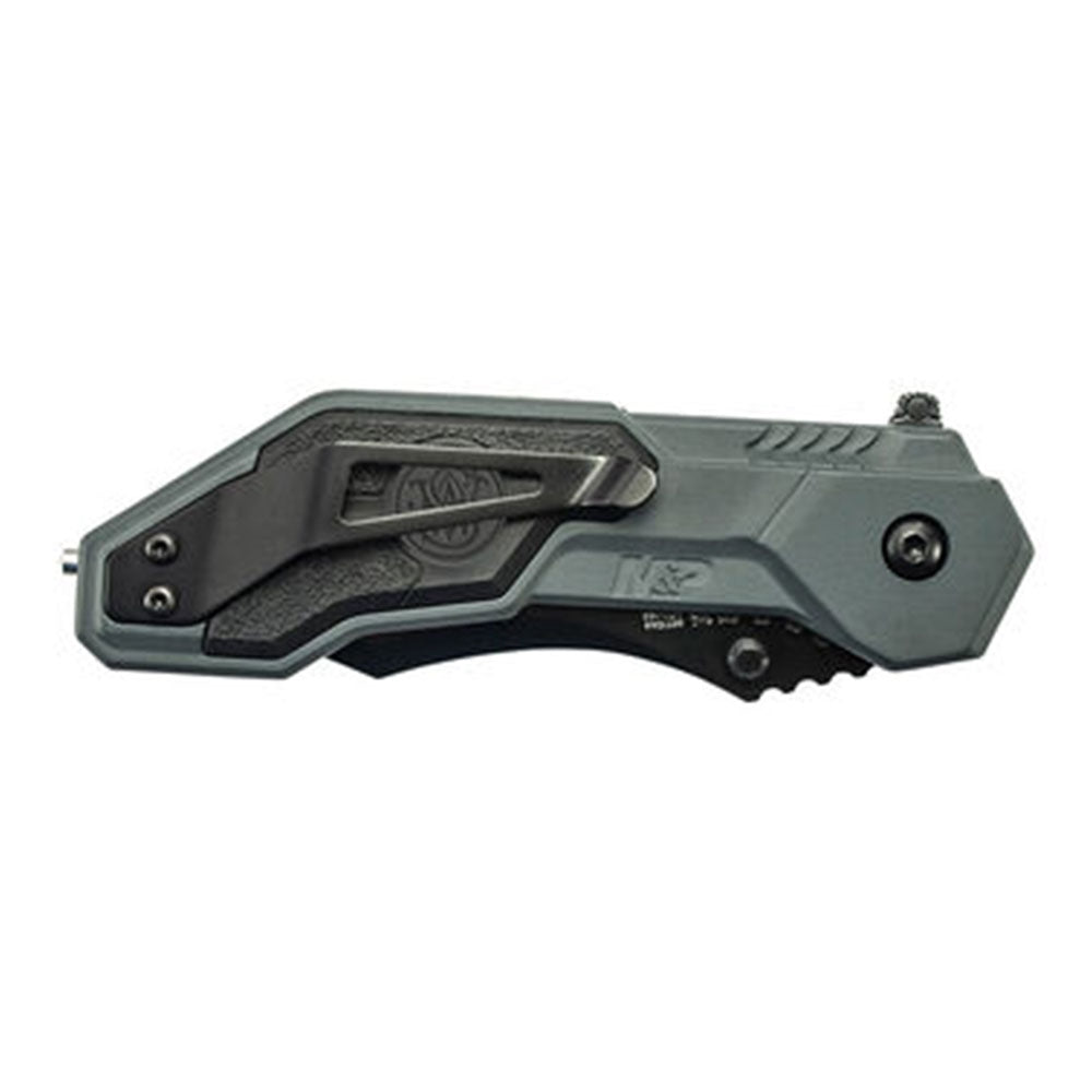 S  & W Assisted Open Knife Drop Point SWMP1BS