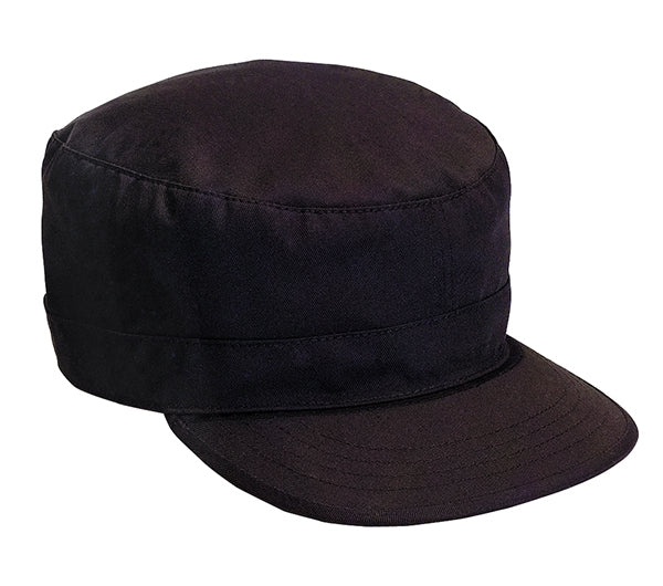 Rothco Black Adjustable Fatigue Cap - 9344