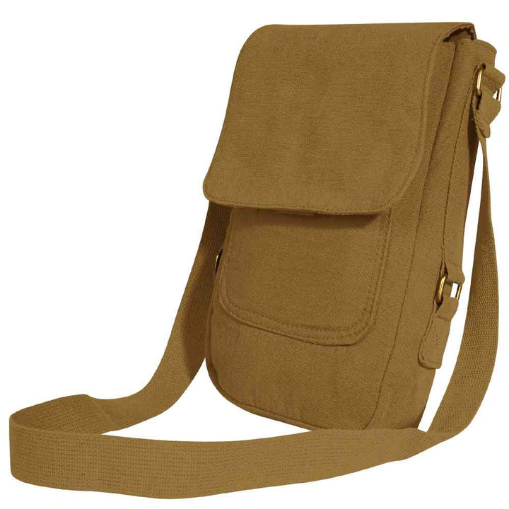 Rothco Vintage Canvas Tech Bag Coyote Brown 57951