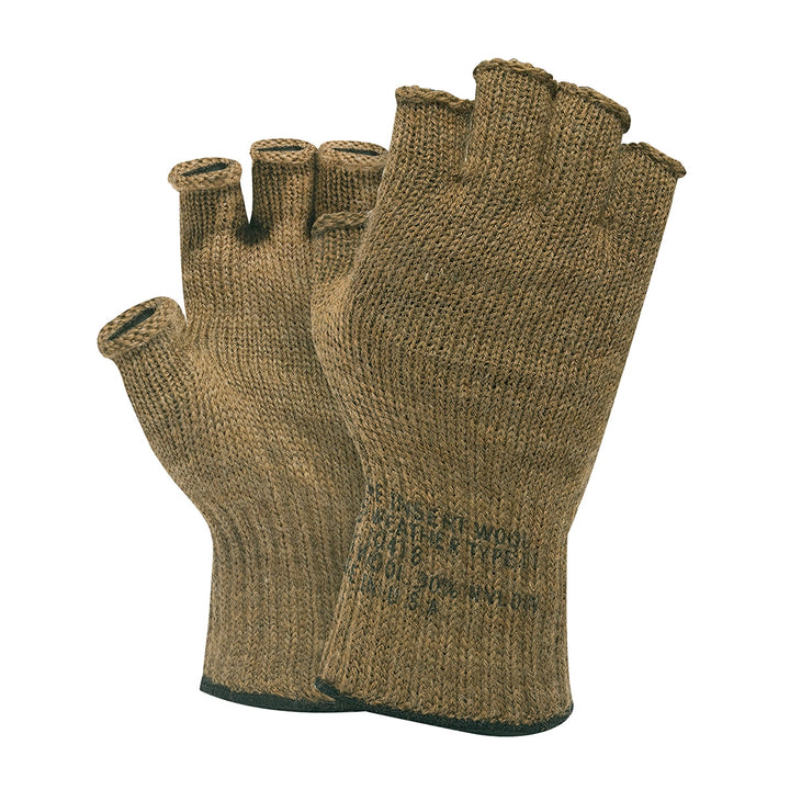 Rothco Coyote Fingerless Wool Gloves 84110