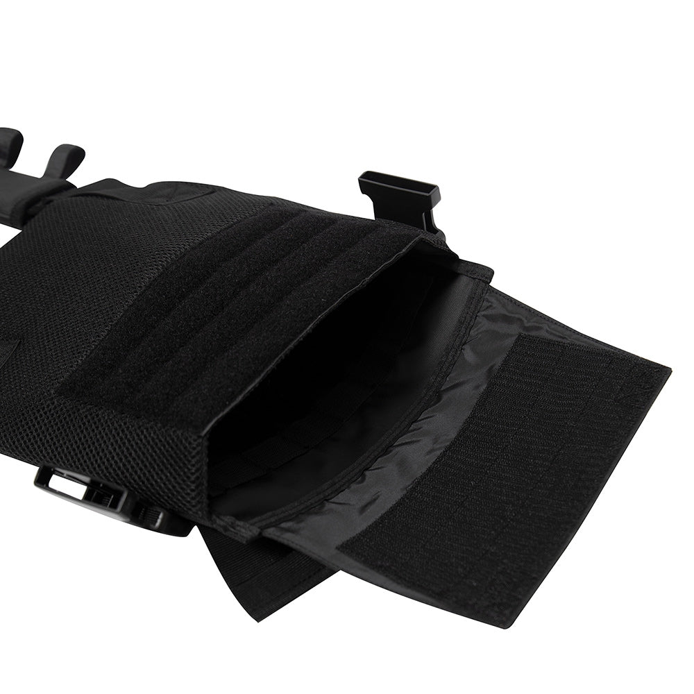 Rothco Black Low Profile Plate Carrier Vest - 55890