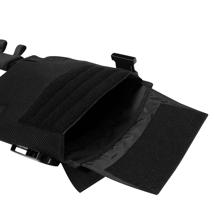 Rothco Black Low Profile Plate Carrier Vest - 55890