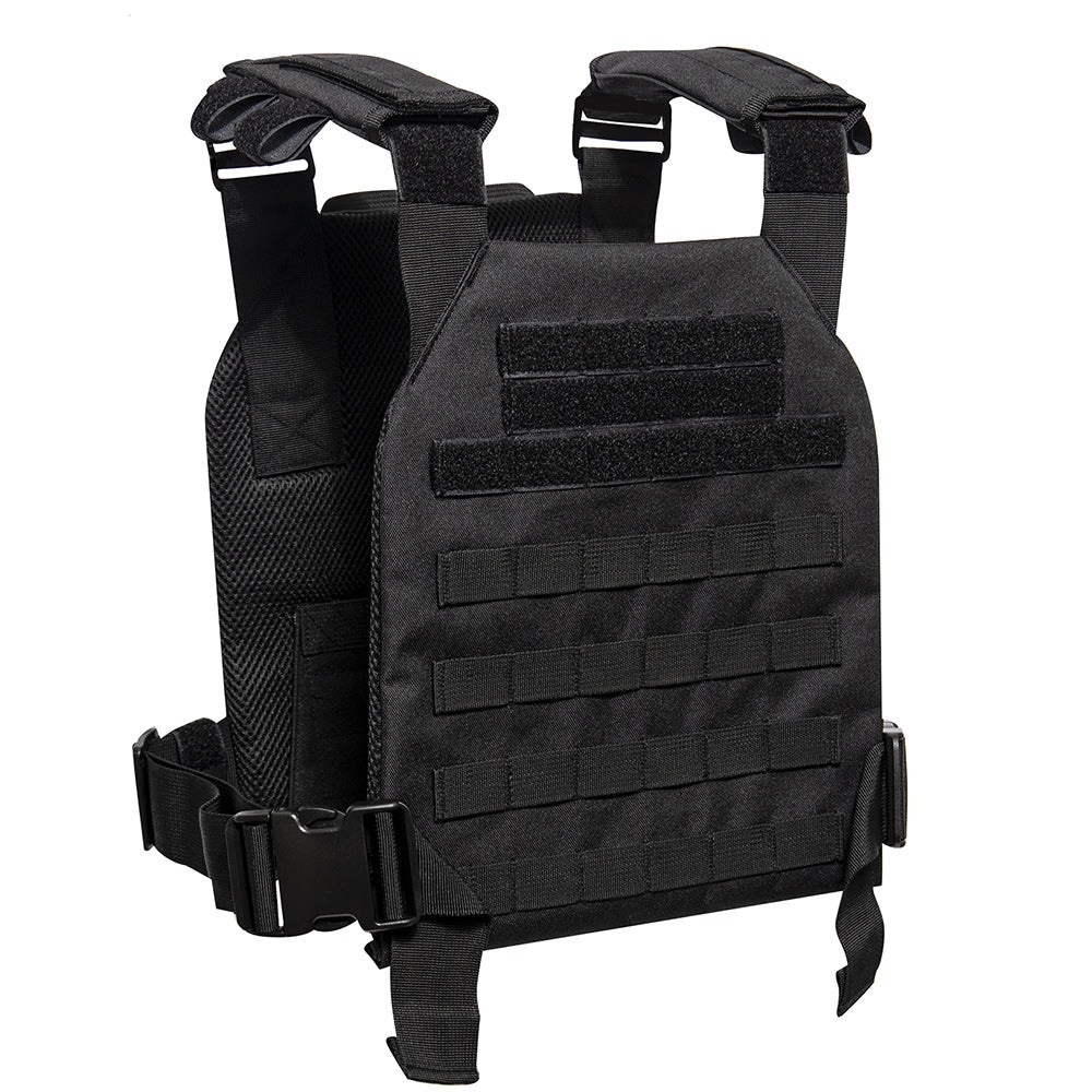 Rothco Black Low Profile Plate Carrier Vest - 55890