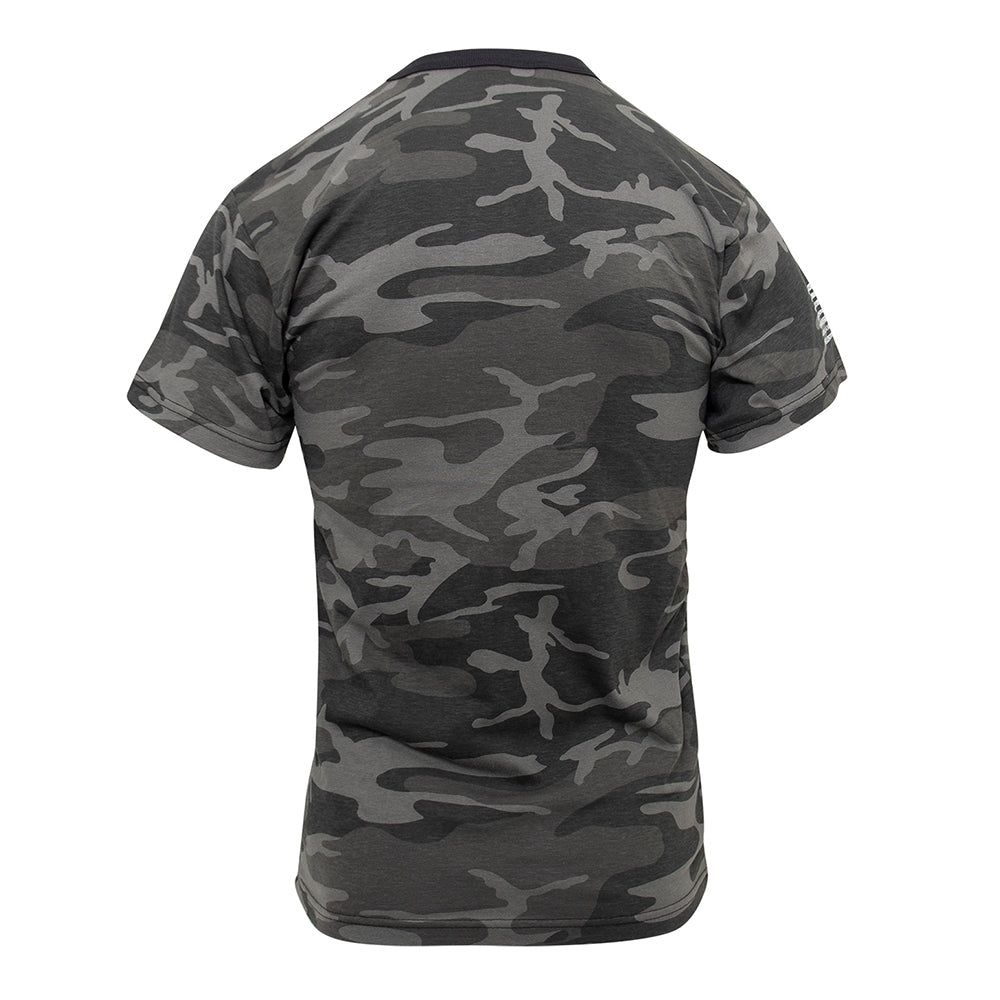 Rothco Black Camo US Flag T-Shirt - 10546