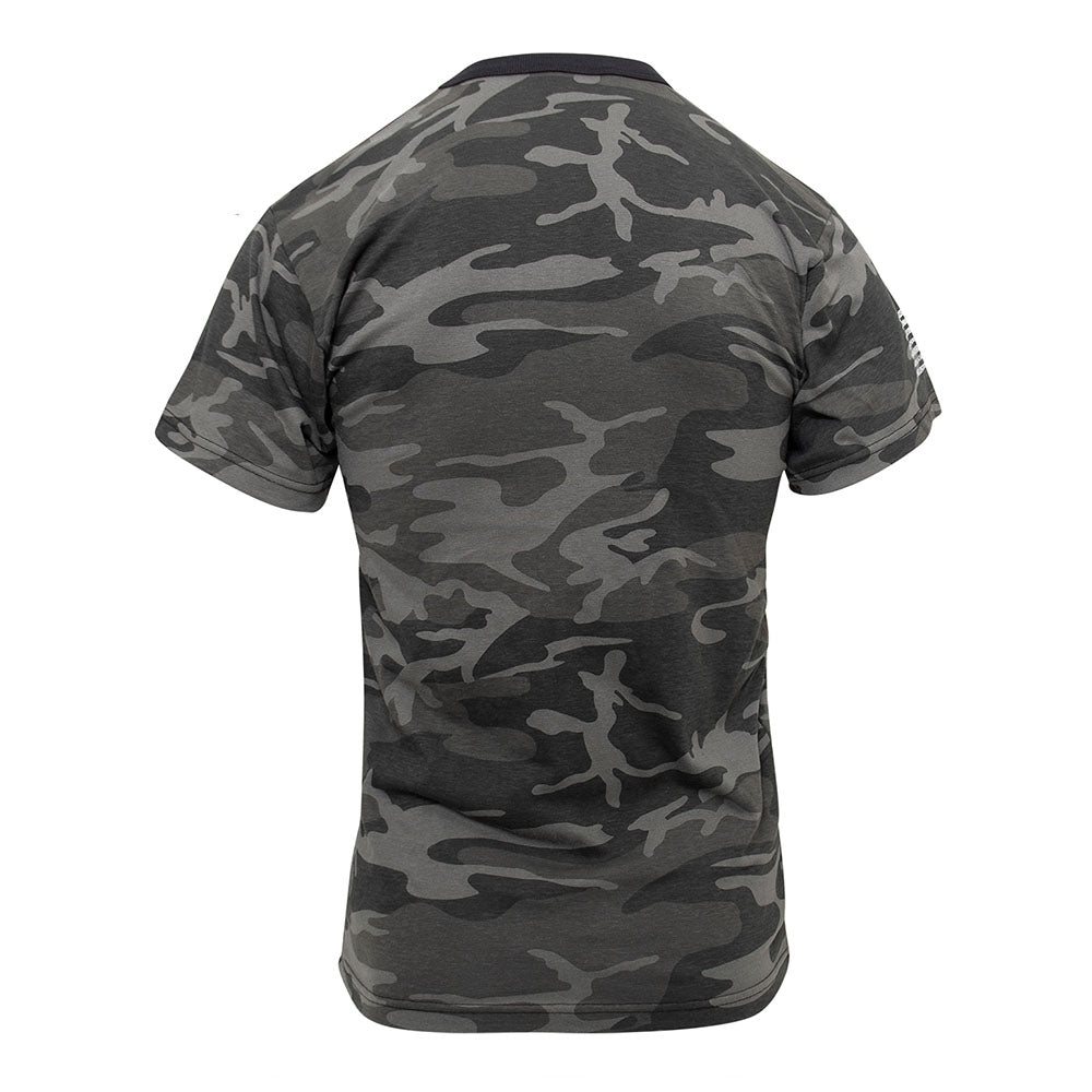 Rothco Black Camo US Flag T-Shirt - 10546