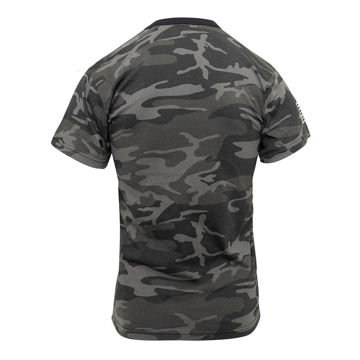 Rothco Black Camo US Flag T-Shirt - 10546