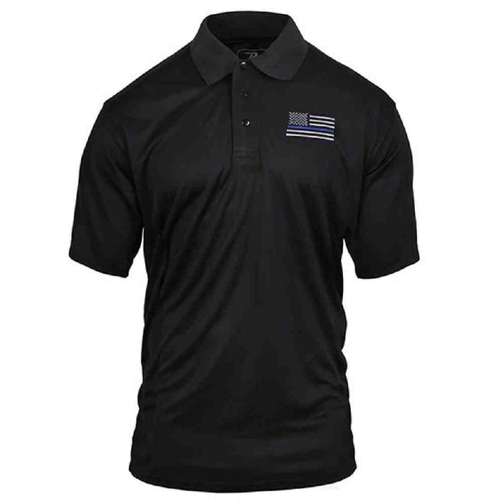 Rothco Thin Blue Line Moisture Wicking Polo 2812
