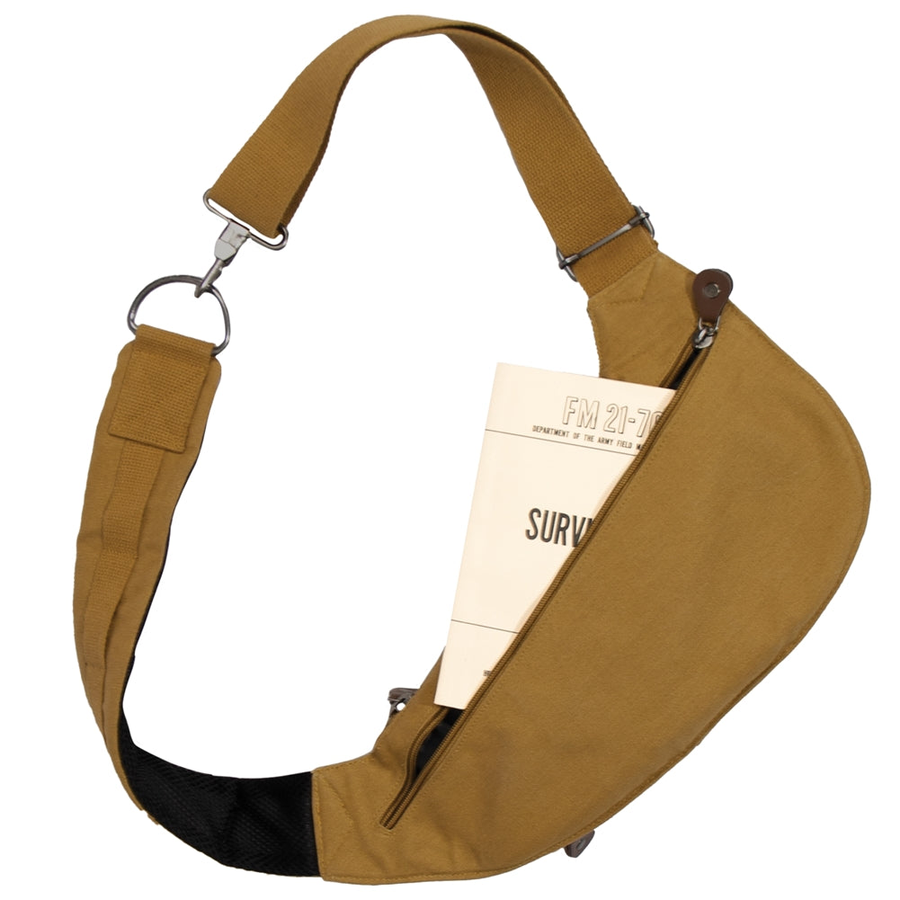 Rothco Crossbody Coyote Canvas Sling Bag 24981