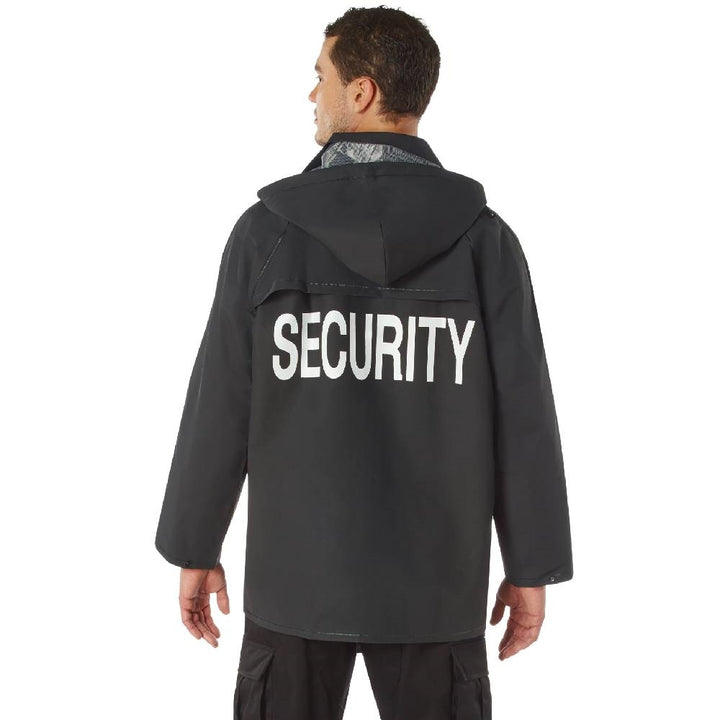 Rothco Black Security Rain Jacket 36651