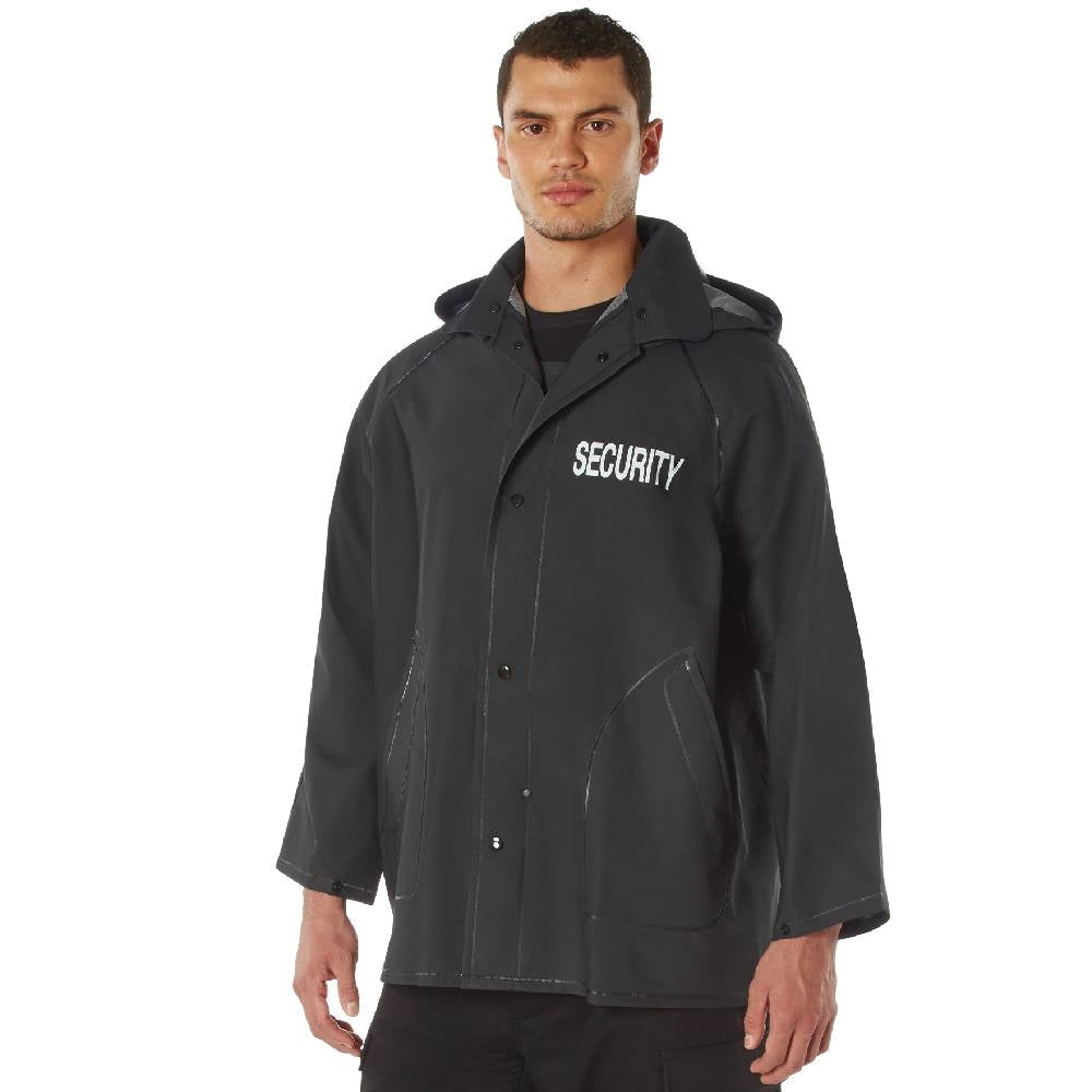 Rothco Black Security Rain Jacket 36651