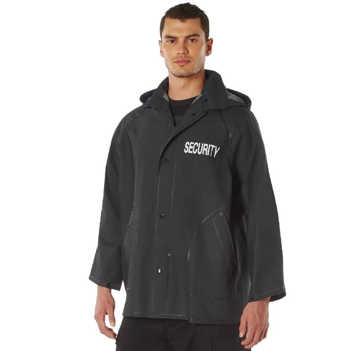 Rothco Black Security Rain Jacket 36651
