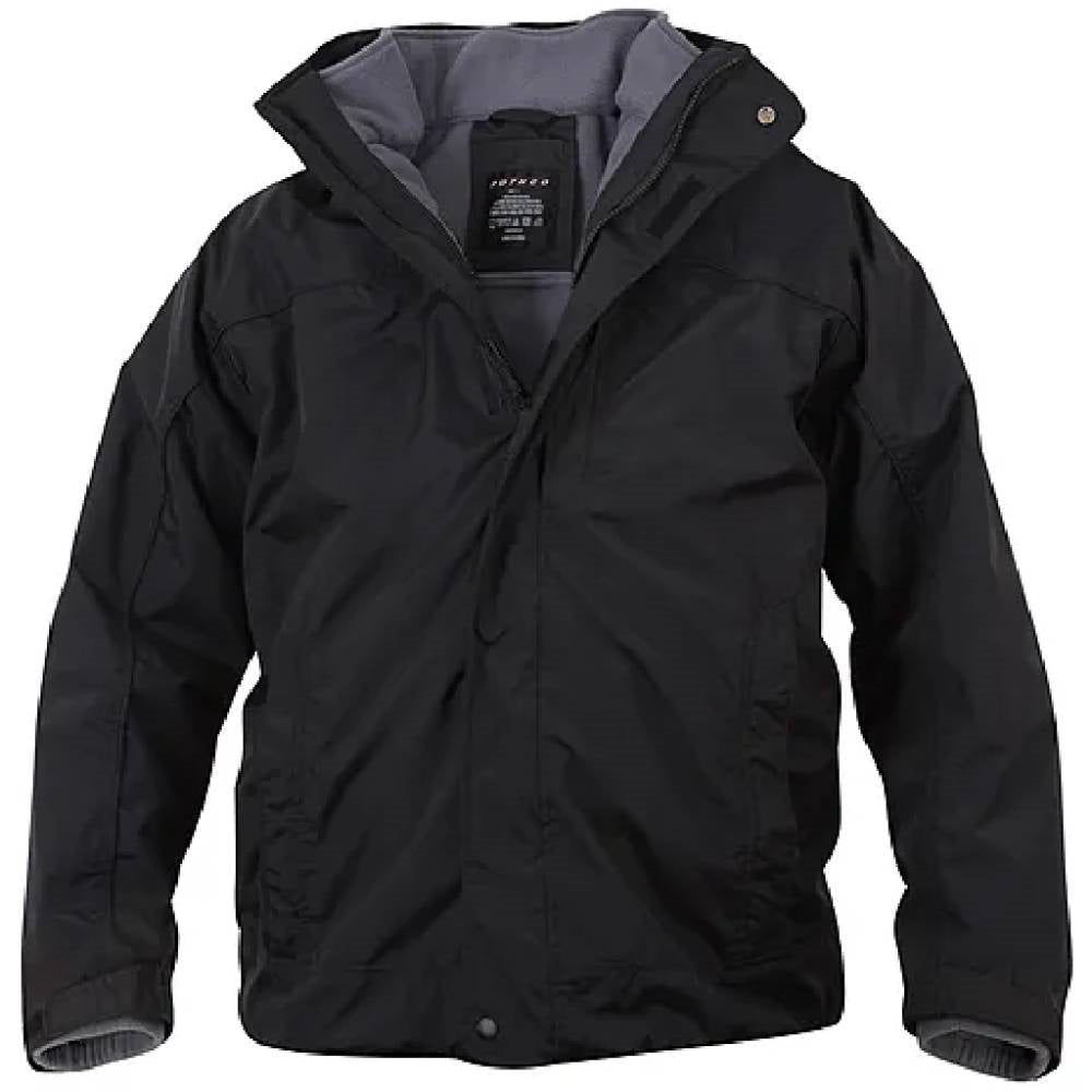 Rothco Black All Weather 3-In-1 Jacket 7704