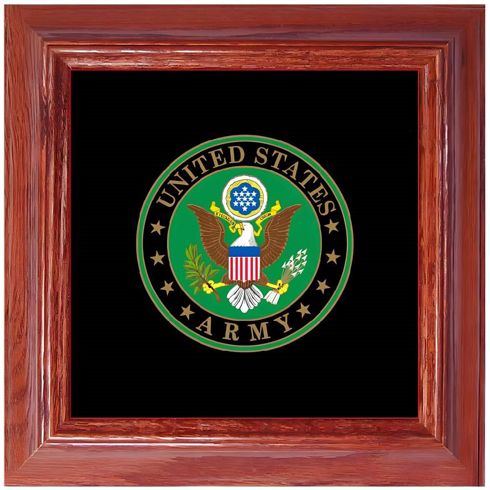 Eagle Emblem Army Framed Medallion MD1005F