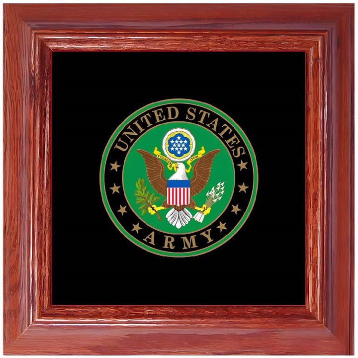 Eagle Emblem Army Framed Medallion MD1005F