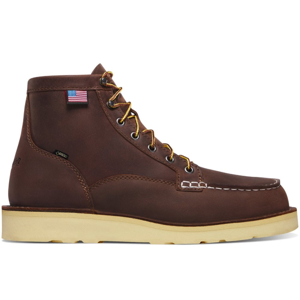 Danner Bull Run Moc Toe GTX Waterproof Plain Toe Wedge Sole Work Boot 15588