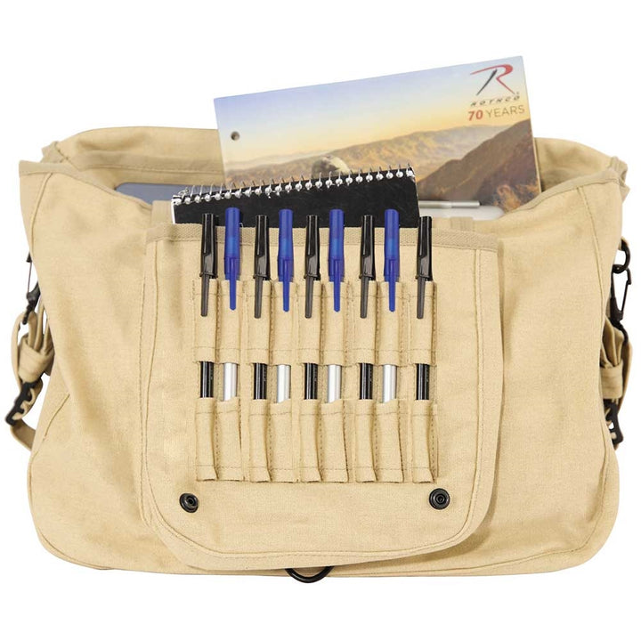 Rothco Khaki Vintage Paratrooper Shoulder Bag - 9138