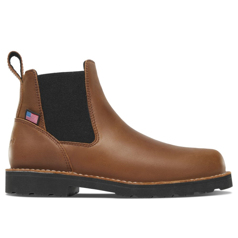 Danner Bull Run Chelsea Plain Toe Slip On Work Boot 15486