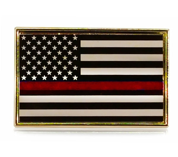 USA Red Line Honor Flag-Pin - P02322