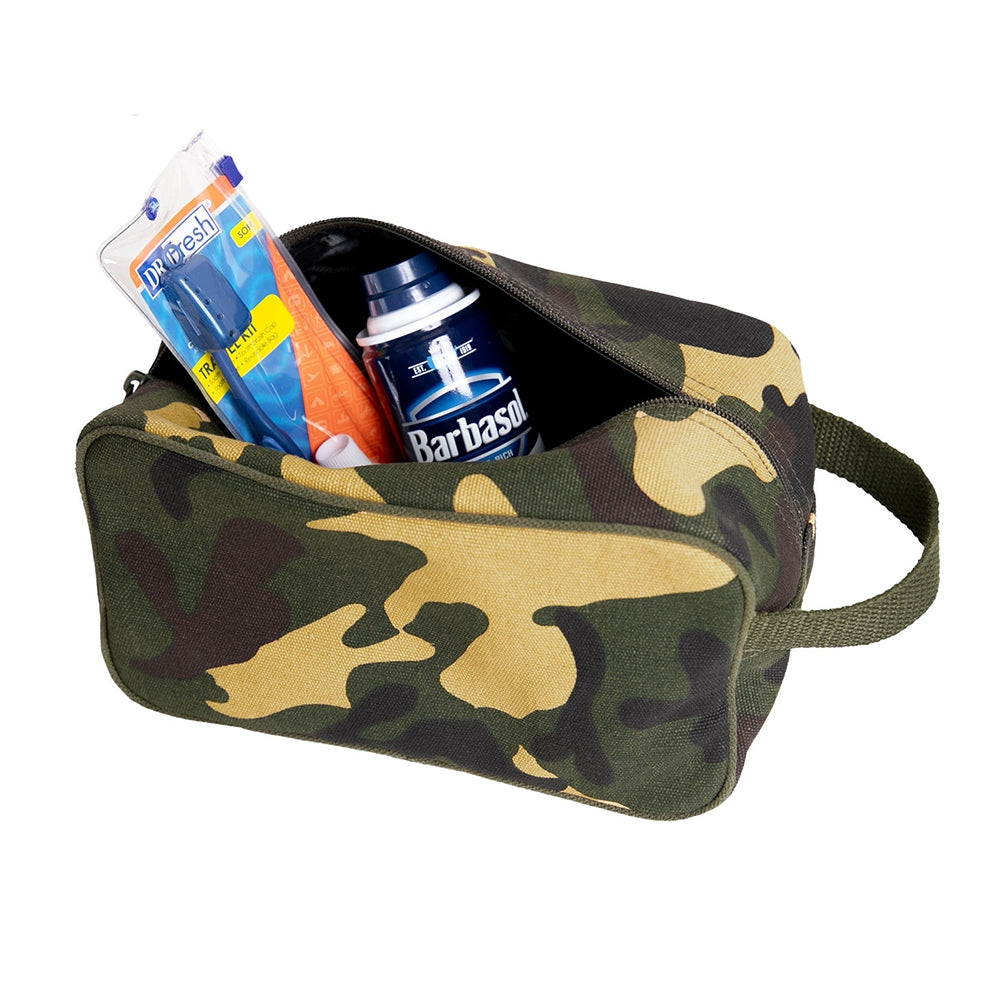 Rothco Woodland Camo Canvas Travel Kit - 2726