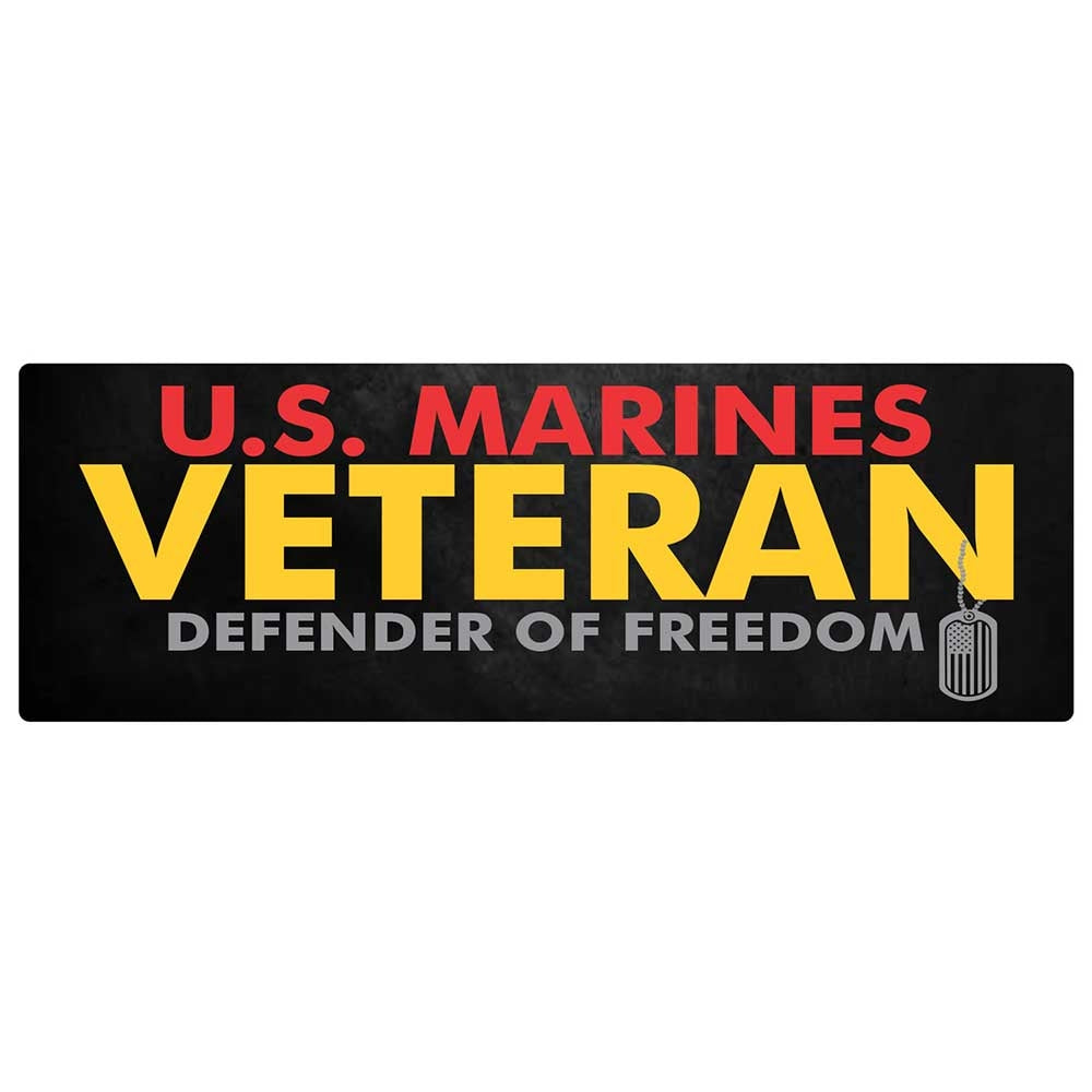 US Marines Veteran Bumper Sticker D298-M