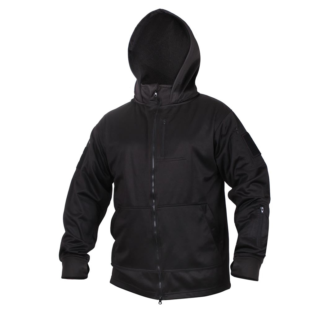 Rothco Black Tactical Zip Up Hoodie 2507