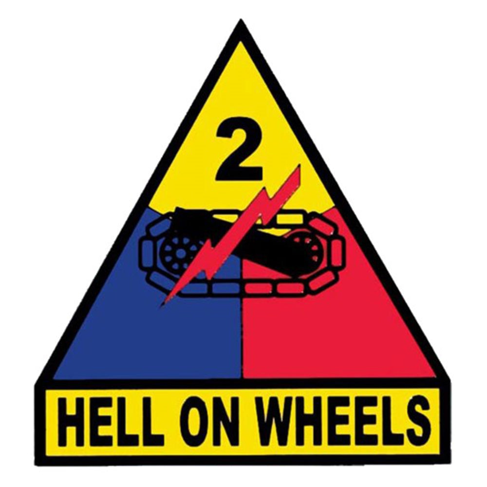US Army 2nd Armored Division Insignia Decal D191-A