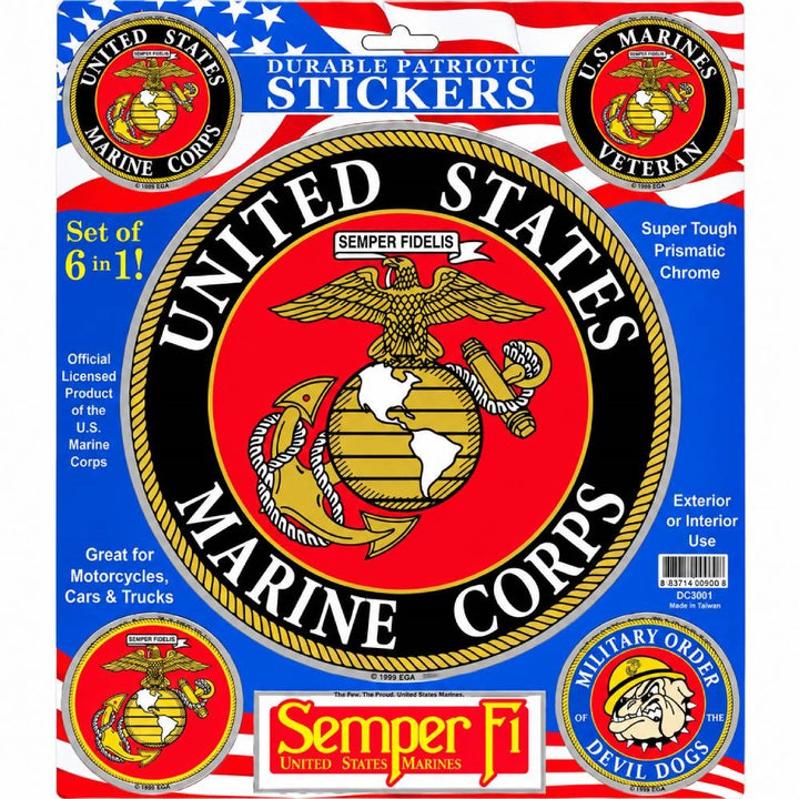 Eagle Emblems U.S. Marines Pack Sticker DC9001