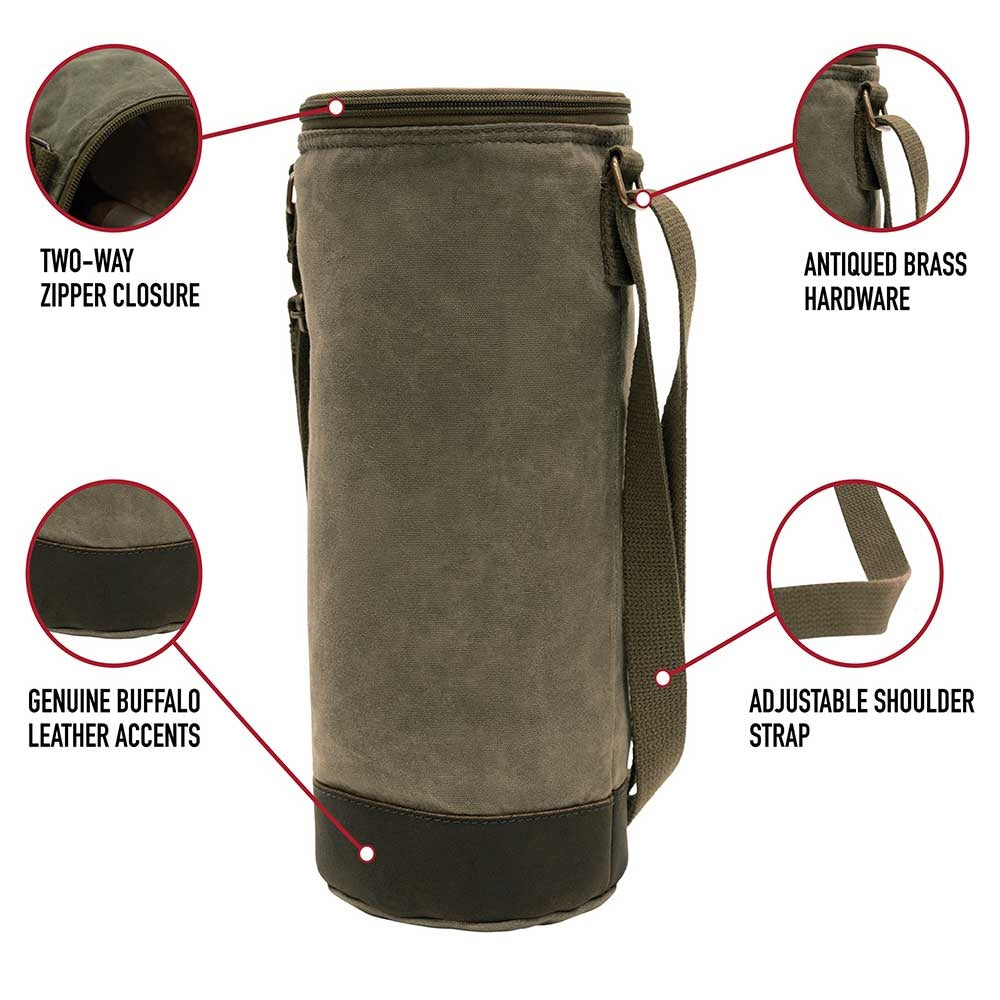 Rothco Waxed Canvas Wine Carrier Tote Bag 81461