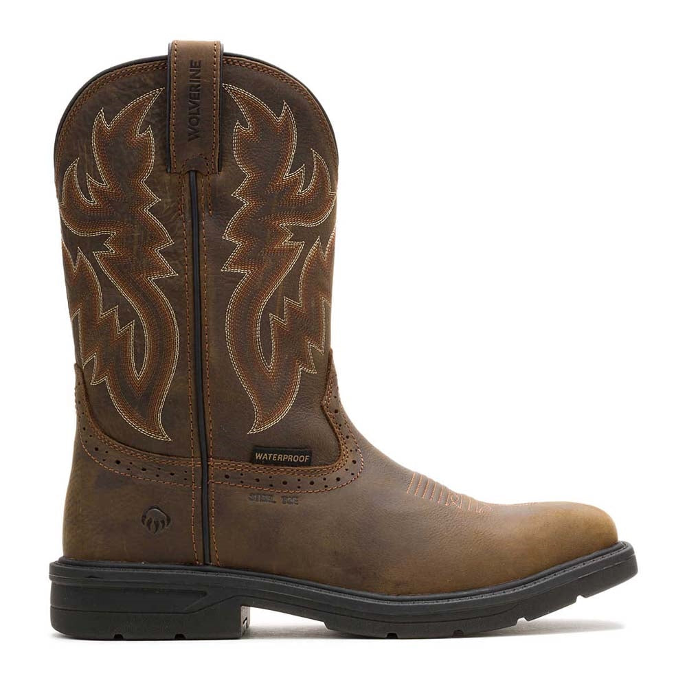 Wolverine Rancher Level Waterproof Steel Toe Western Wellington Pull On Work Boot W251049