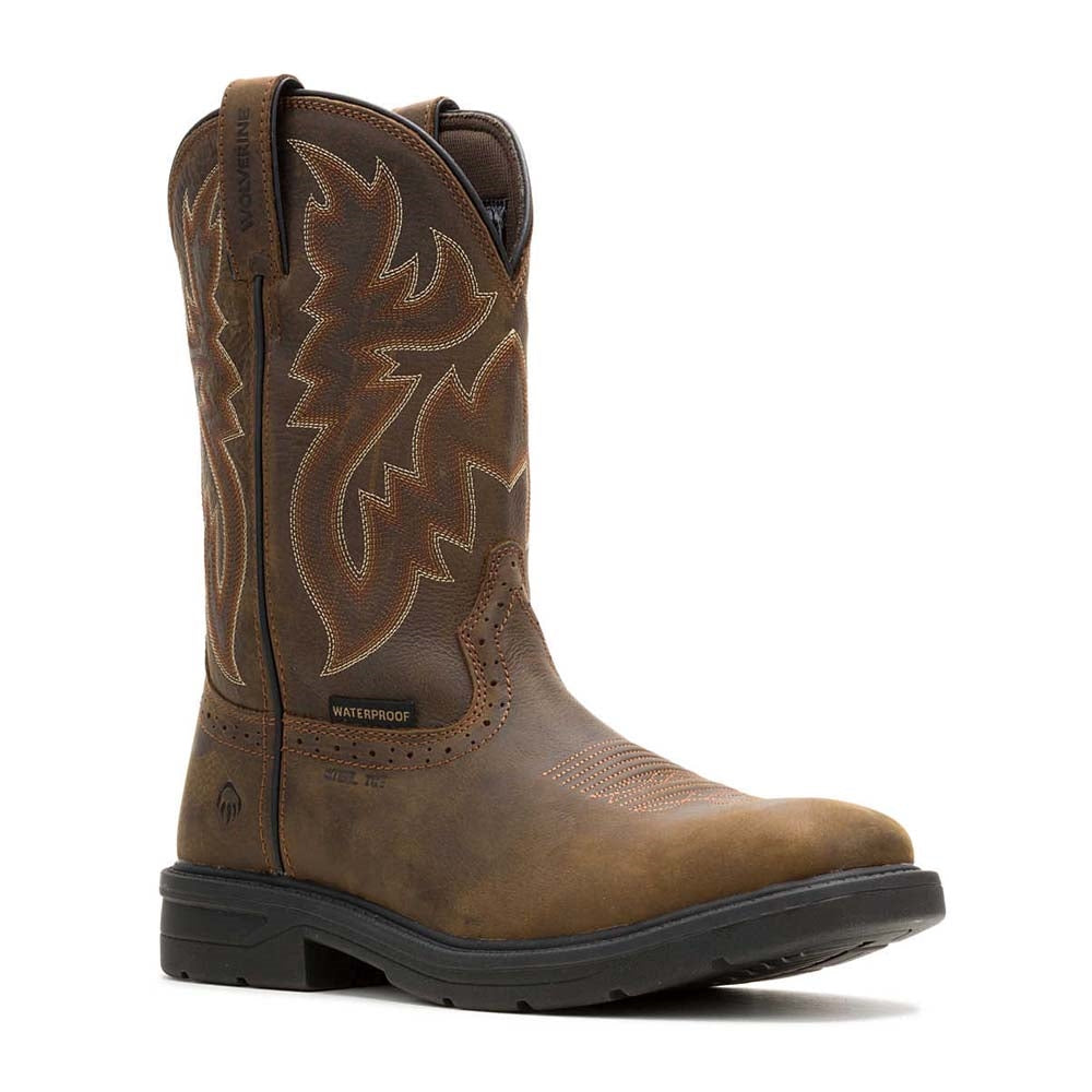 Wolverine Rancher Level Waterproof Steel Toe Western Wellington Pull On Work Boot W251049