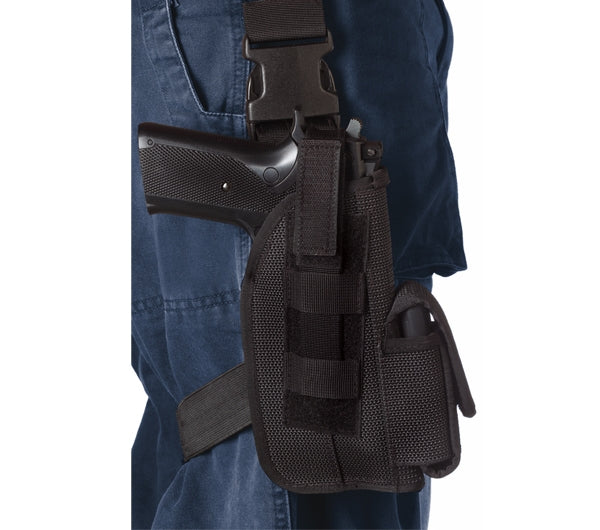 Rothco Black Tactical Holster with Leg Strap 10550
