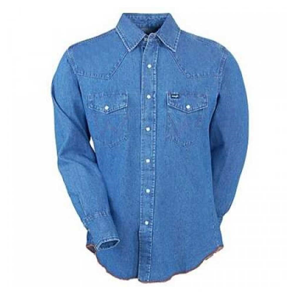 Wrangler Stonewash Denim Western Shirt 70127SW