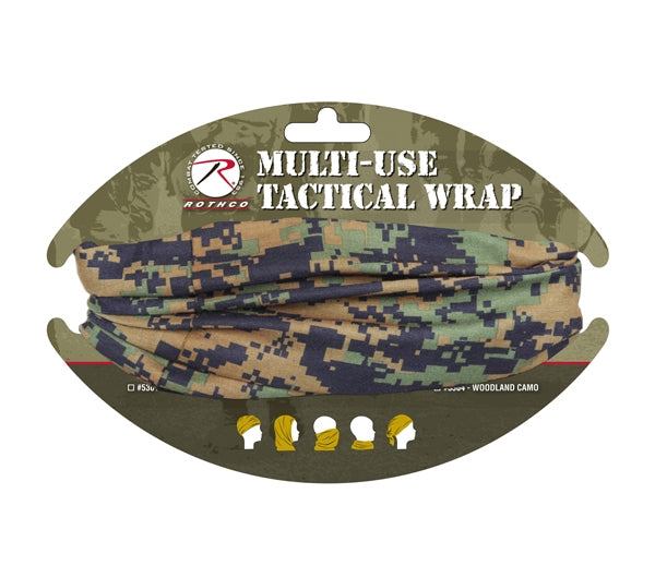 Rothco Woodland Digital Camo Multi Use Tactical Wrap - 5303