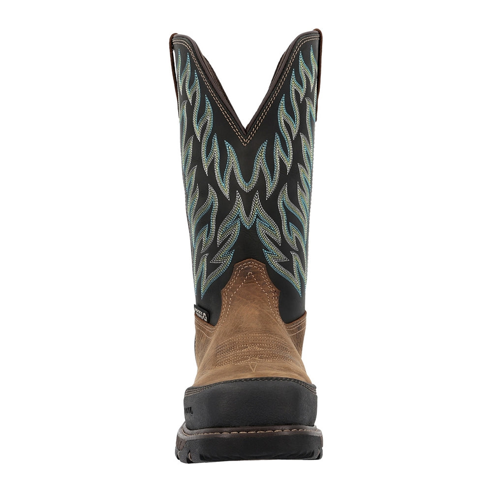 Rocky Ironhawk Composite Toe Waterproof Pull On Western Work Boot RKW0466