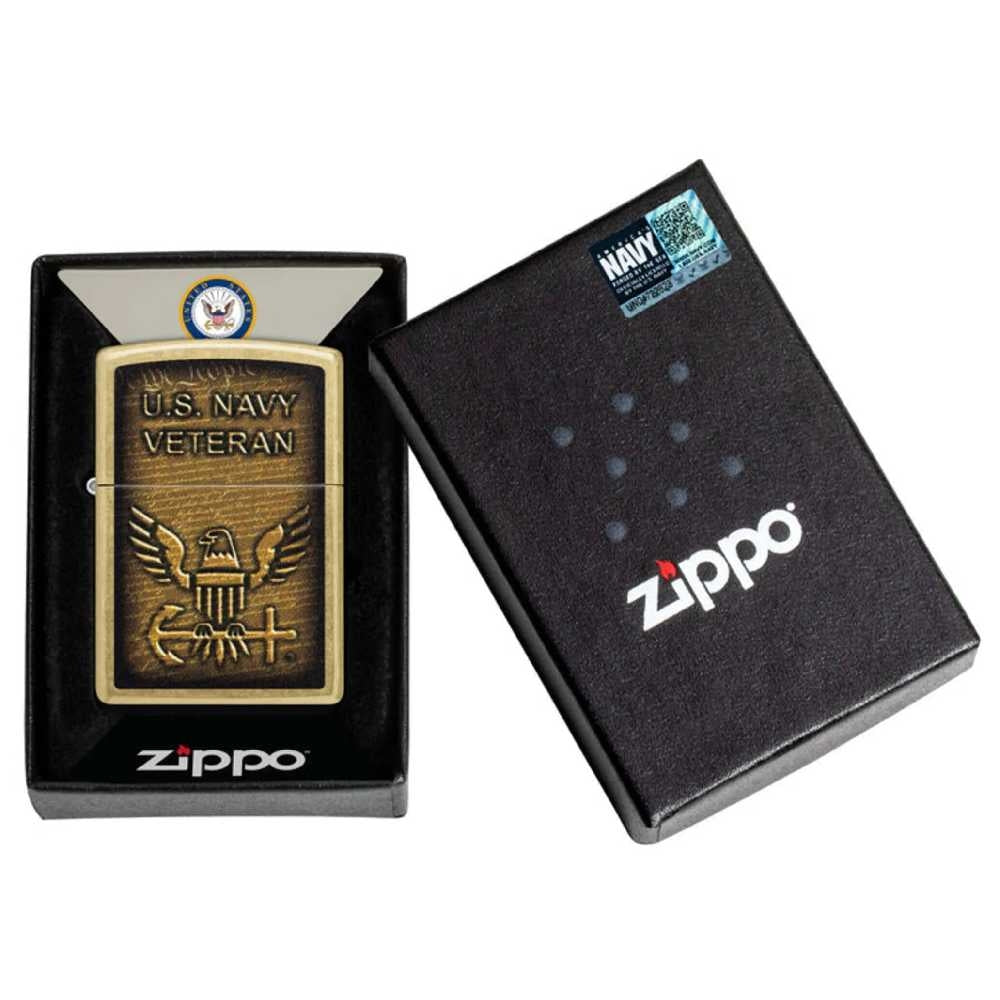 Zippo  US Navy Veteran Design Lighter -  46489