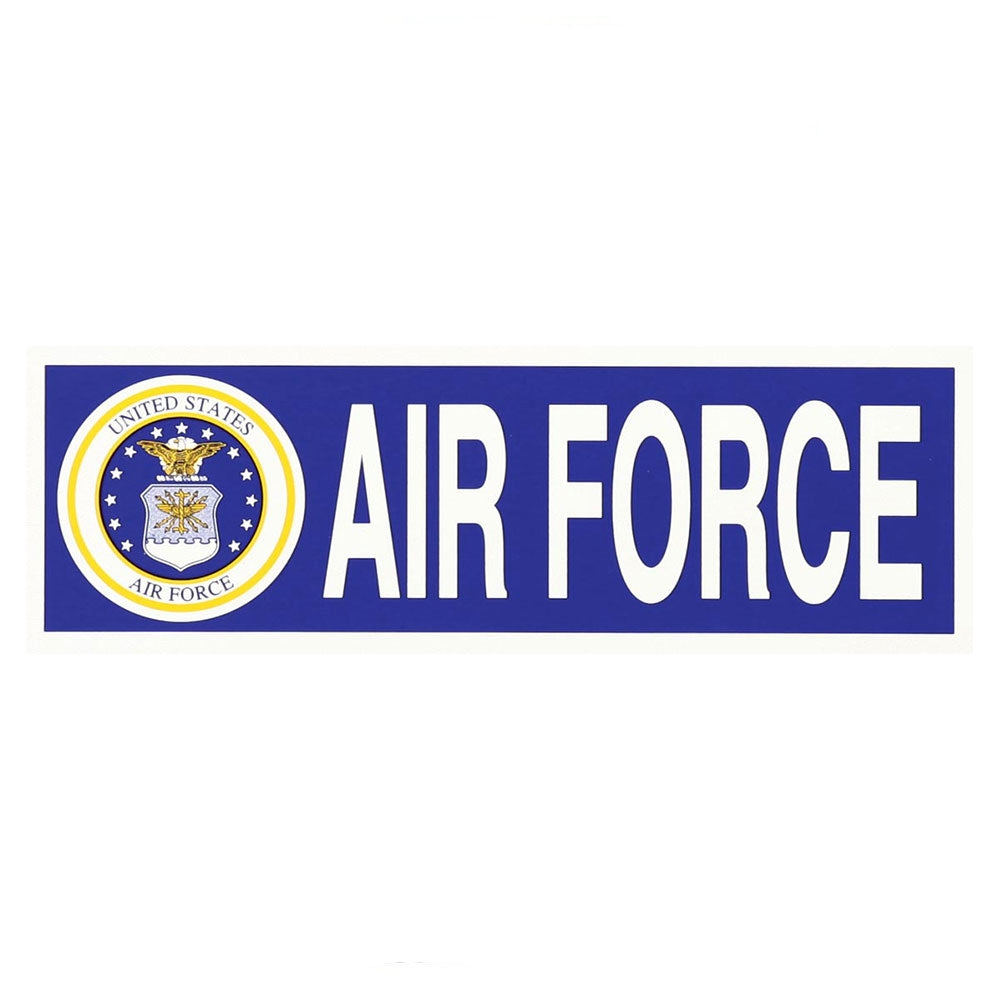 US Air Force with Crest Logo Bumper Sticker D72-AF