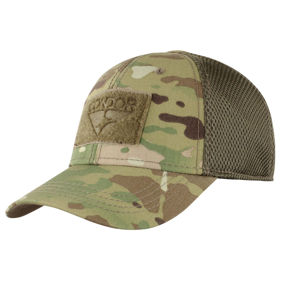 Condor Multicam Flex Mesh Cap 161140-008 tactical cap with patch panels
